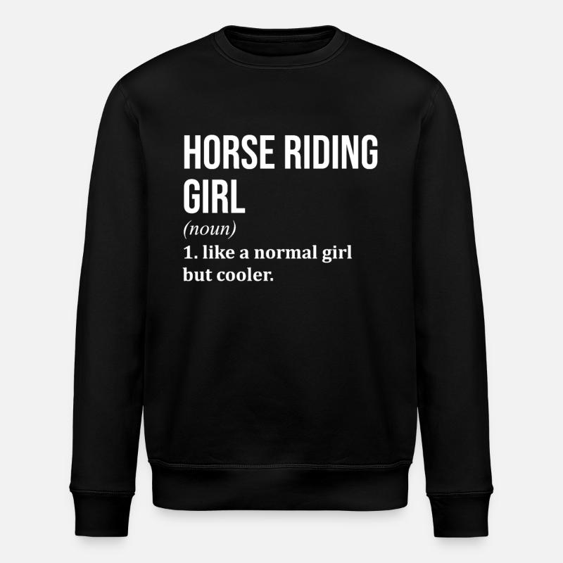 cavalier - Sweat bio ROLLER Stanley/Stella Unisexe - noir