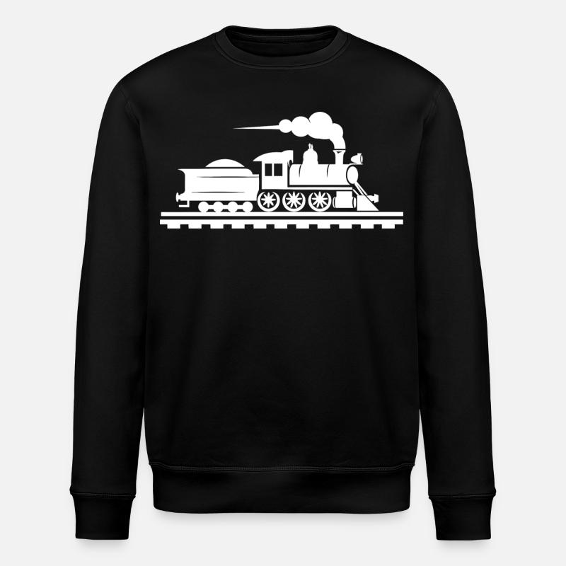 Dessin ferroviaire - Sweat bio ROLLER Stanley/Stella Unisexe - noir