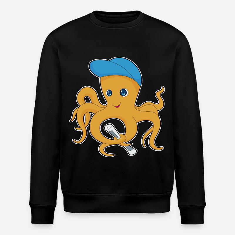 Krake Zeitung - Stanley/Stella Unisex Bio-Sweatshirt ROLLER - Schwarz