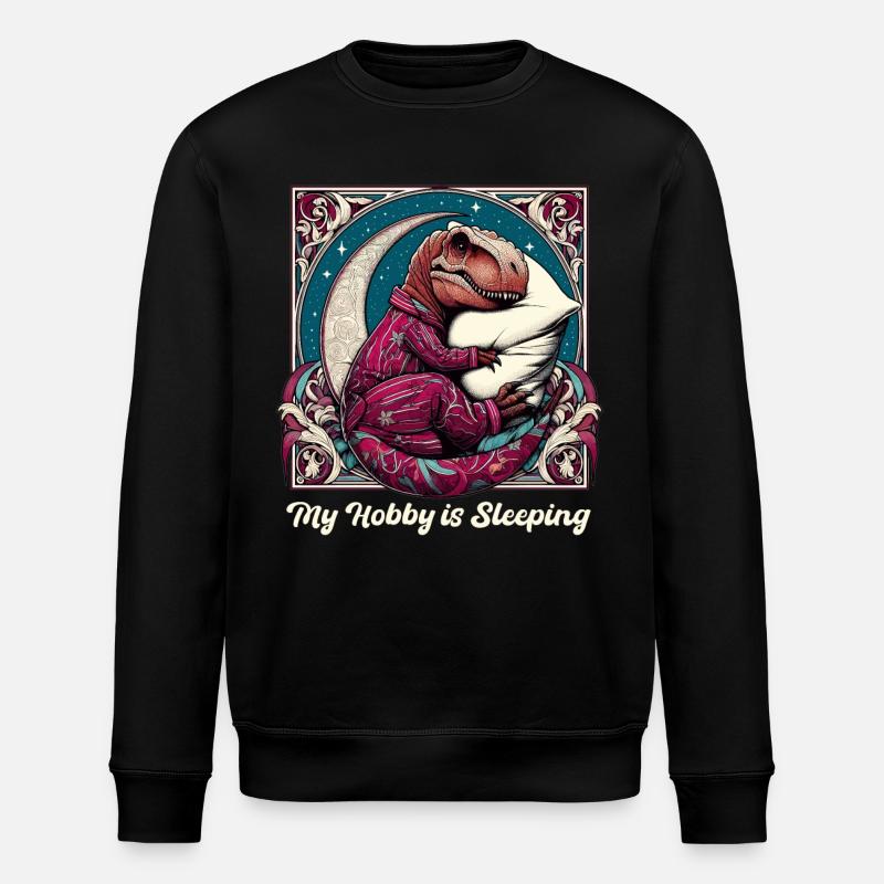 T-Rex Sleeping Hobby Cadeau - Sweat bio ROLLER Stanley/Stella Unisexe - noir