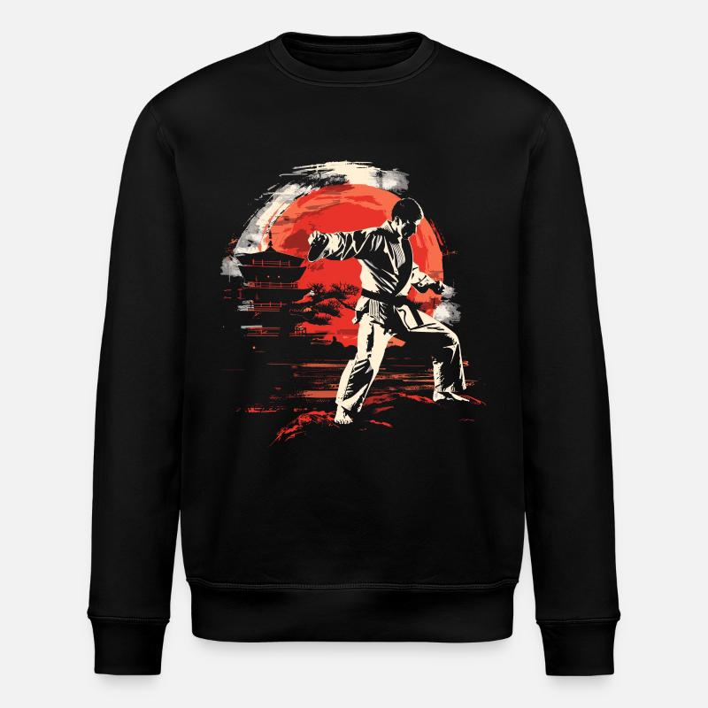 Karateka Graphics - Stanley/Stella ROLLER Unisex Organic Sweatshirt - black