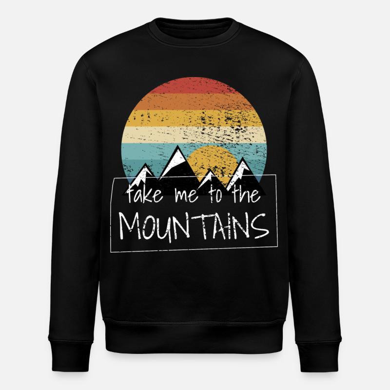 Hiking Hikes - Stanley/Stella ROLLER Unisex Organic Sweatshirt - black