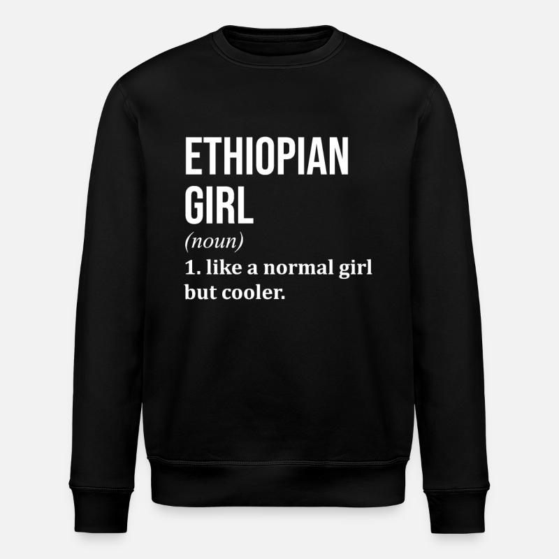 Ethiopia - Stanley/Stella ROLLER Unisex Organic Sweatshirt - black