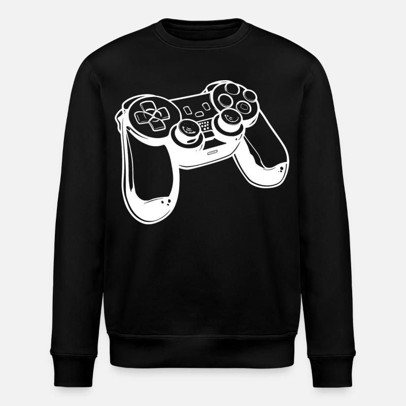 Game Controller Sketch - Stanley/Stella ROLLER Unisex Organic Sweatshirt - black