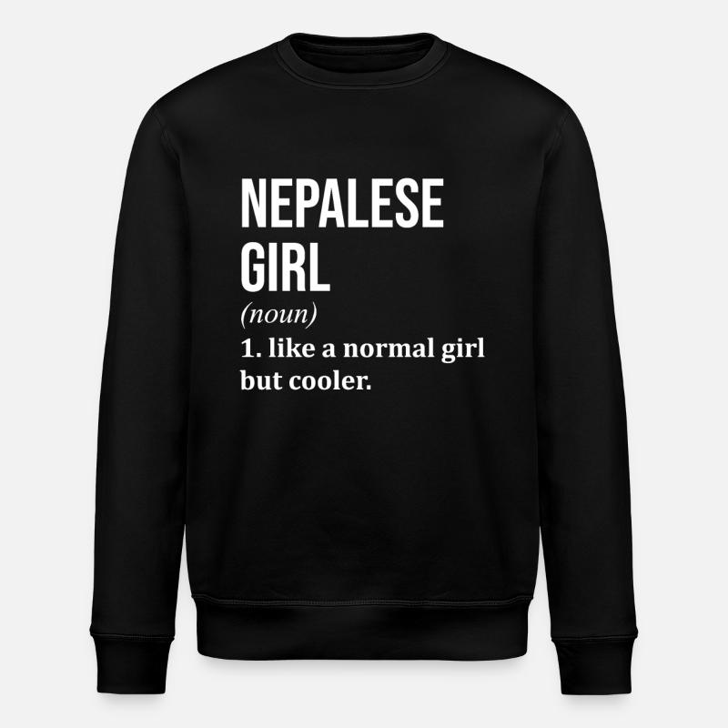 Népal - Sweat bio ROLLER Stanley/Stella Unisexe - noir