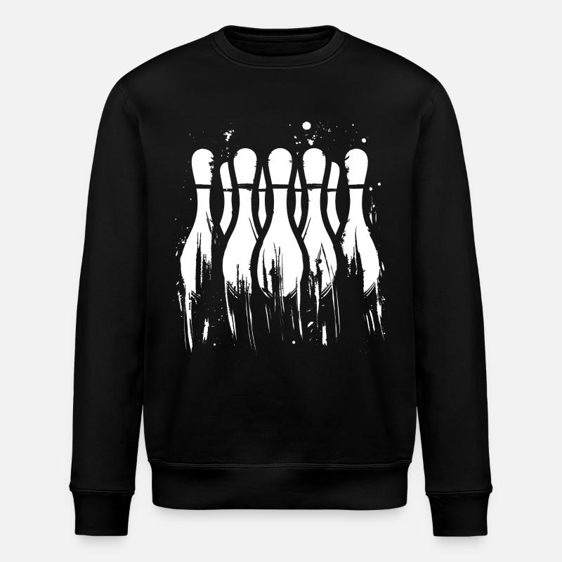 Bowling Grafik - Stanley/Stella Unisex Bio-Sweatshirt ROLLER - Schwarz
