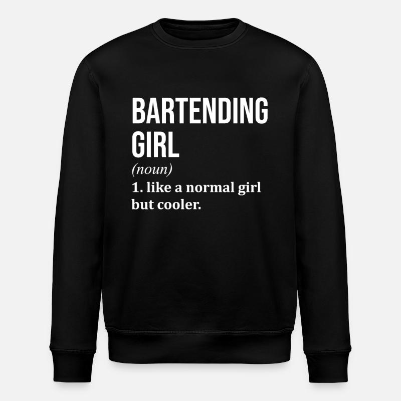 Barman - Sweat bio ROLLER Stanley/Stella Unisexe - noir