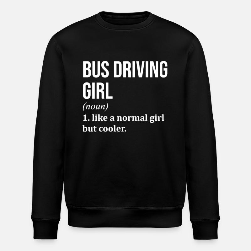 chauffeur de bus - Sweat bio ROLLER Stanley/Stella Unisexe - noir