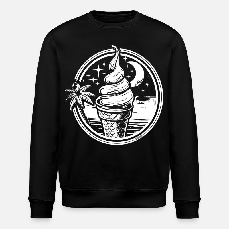 Eis Zeichnung - Stanley/Stella Unisex Bio-Sweatshirt ROLLER - Schwarz