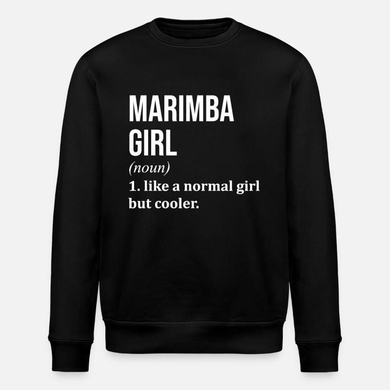 Marimba - Sweat bio ROLLER Stanley/Stella Unisexe - noir