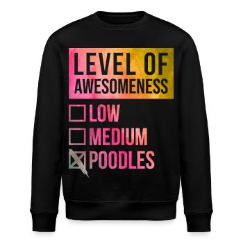Pudel-Pudel-Pudel - Stanley/Stella Unisex Bio-Sweatshirt ROLLER - Schwarz - Vorne - Nik (191cm)