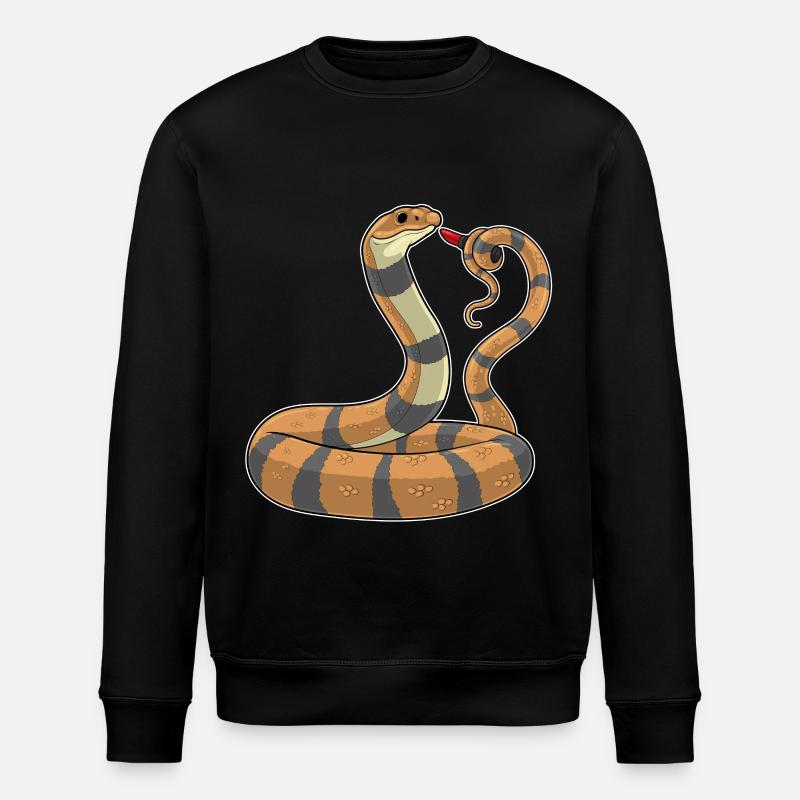 Snake Lipstick - Stanley/Stella ROLLER Unisex Organic Sweatshirt - black