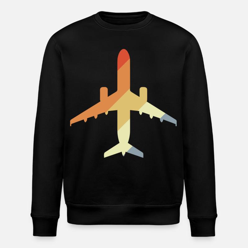 Avion rétro - Sweat bio ROLLER Stanley/Stella Unisexe - noir