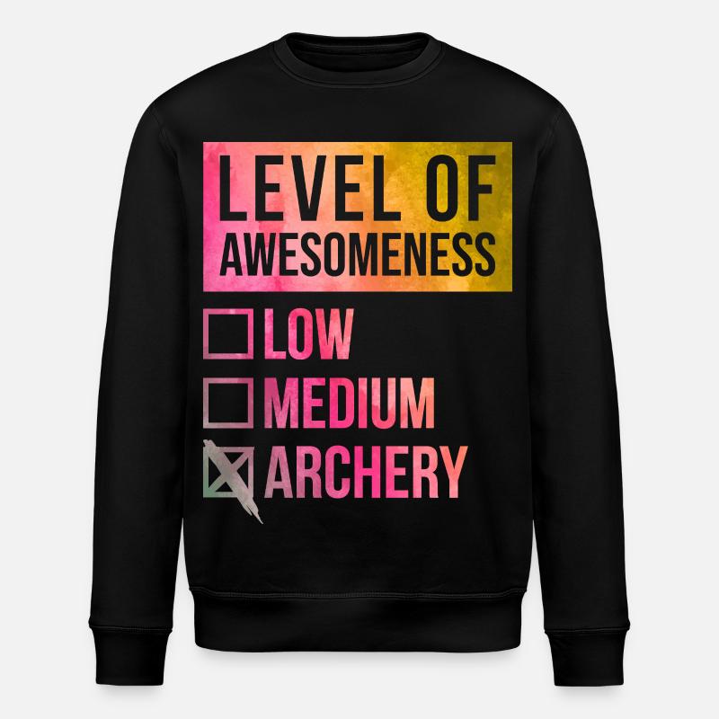 Bogenschießen - Stanley/Stella Unisex Bio-Sweatshirt ROLLER - Schwarz