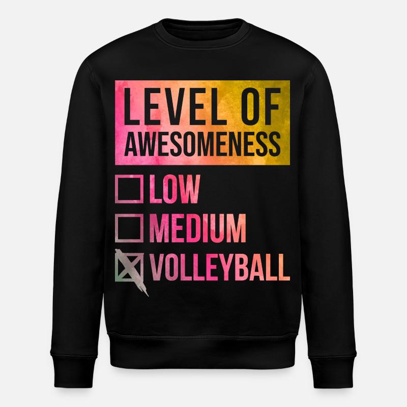 Volleyball - Stanley/Stella Unisex Bio-Sweatshirt ROLLER - Schwarz