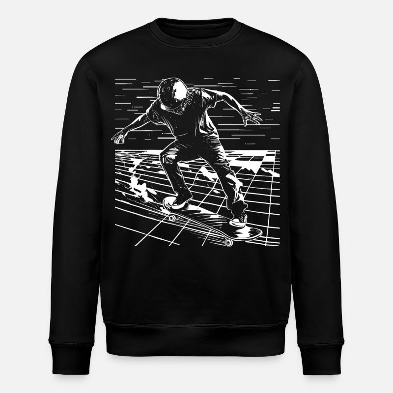 Graphismes de patineur - Sweat bio ROLLER Stanley/Stella Unisexe - noir