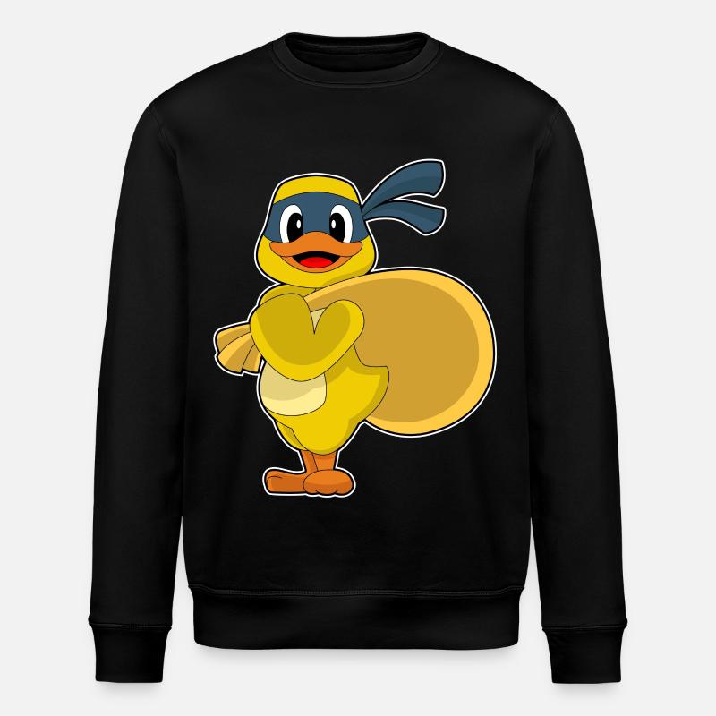 Duck Bandit Sack - Stanley/Stella ROLLER Unisex Organic Sweatshirt - black