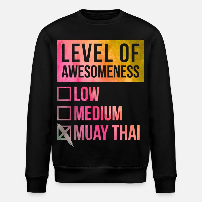 Muay Thai - Stanley/Stella ROLLER Unisex Organic Sweatshirt - black