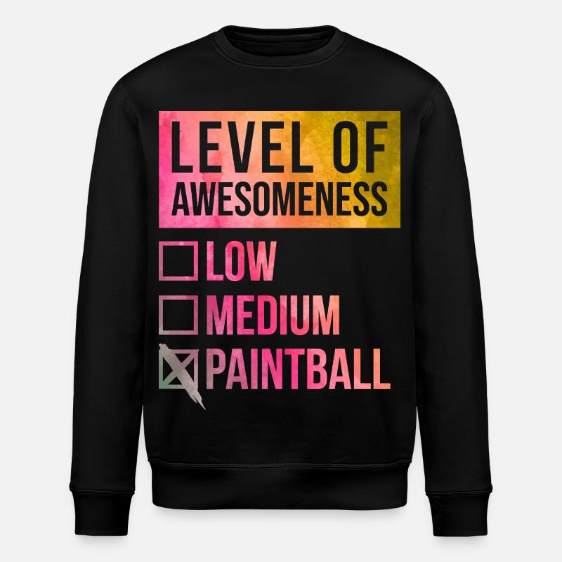 Paintball - Stanley/Stella Unisex Bio-Sweatshirt ROLLER - Schwarz