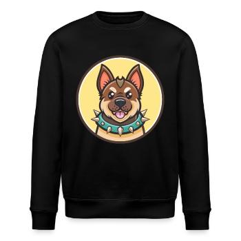 Molosse D’épire Chien Race Dessin Animé Kawaii - Sweat bio ROLLER Stanley/Stella Unisexe - noir - Devant - Nik (191cm)