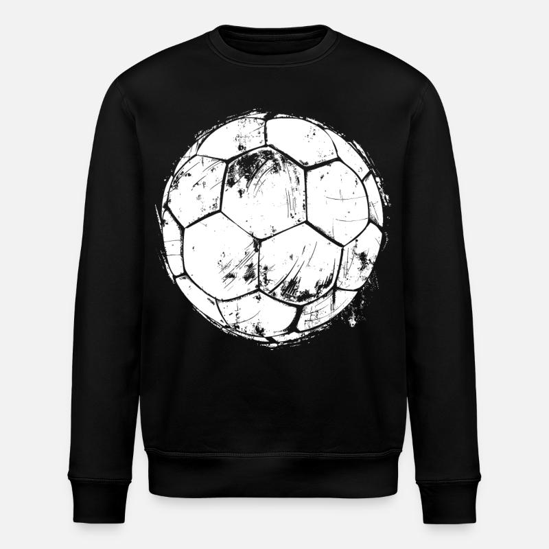 Soccer Drawing - Stanley/Stella ROLLER Unisex Organic Sweatshirt - black