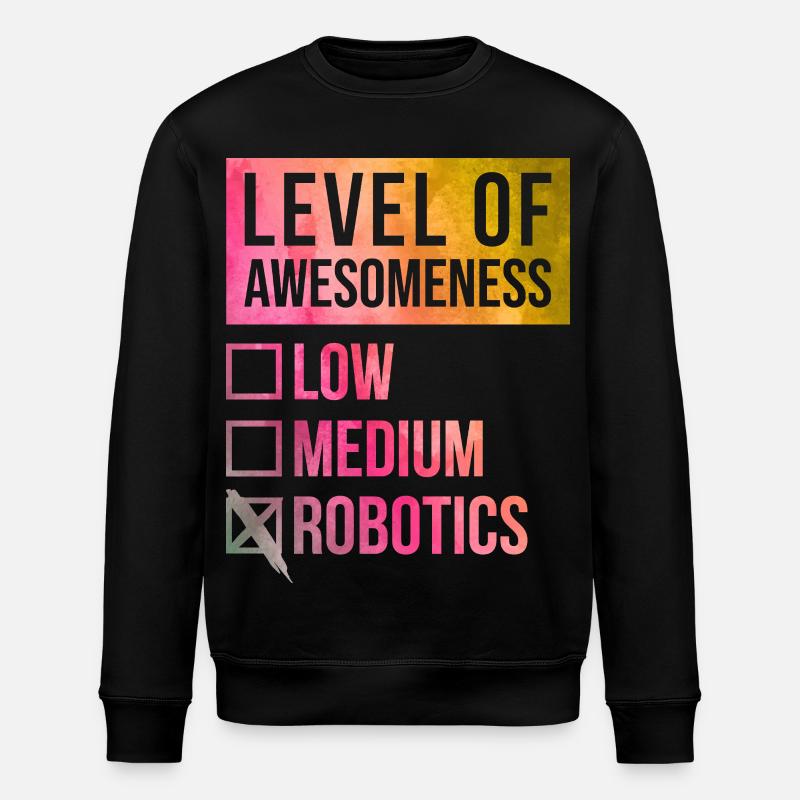 Robotertechnik - Stanley/Stella Unisex Bio-Sweatshirt ROLLER - Schwarz