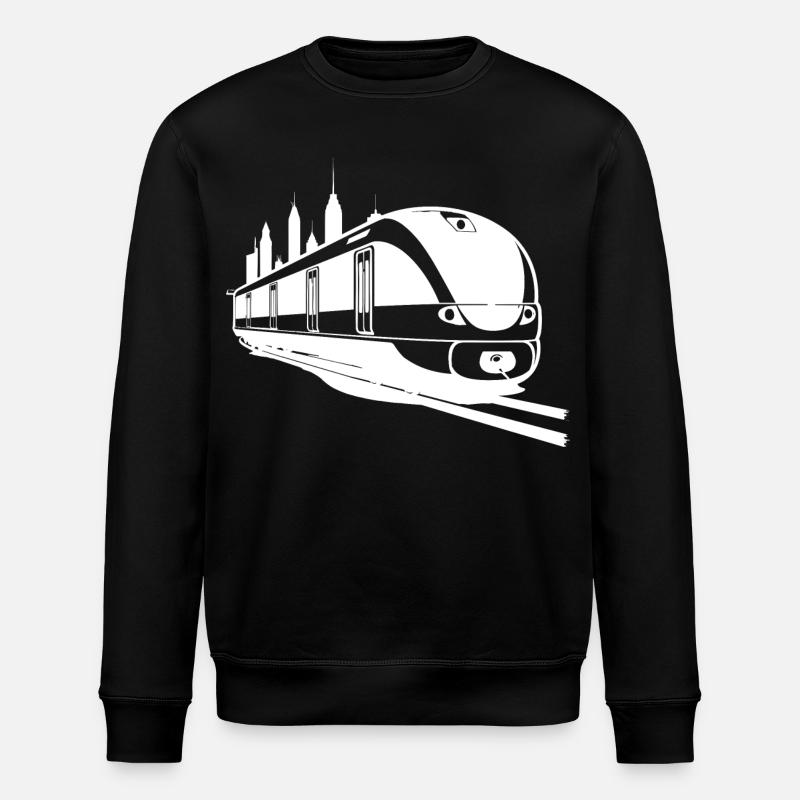 Eisenbahn - Stanley/Stella Unisex Bio-Sweatshirt ROLLER - Schwarz