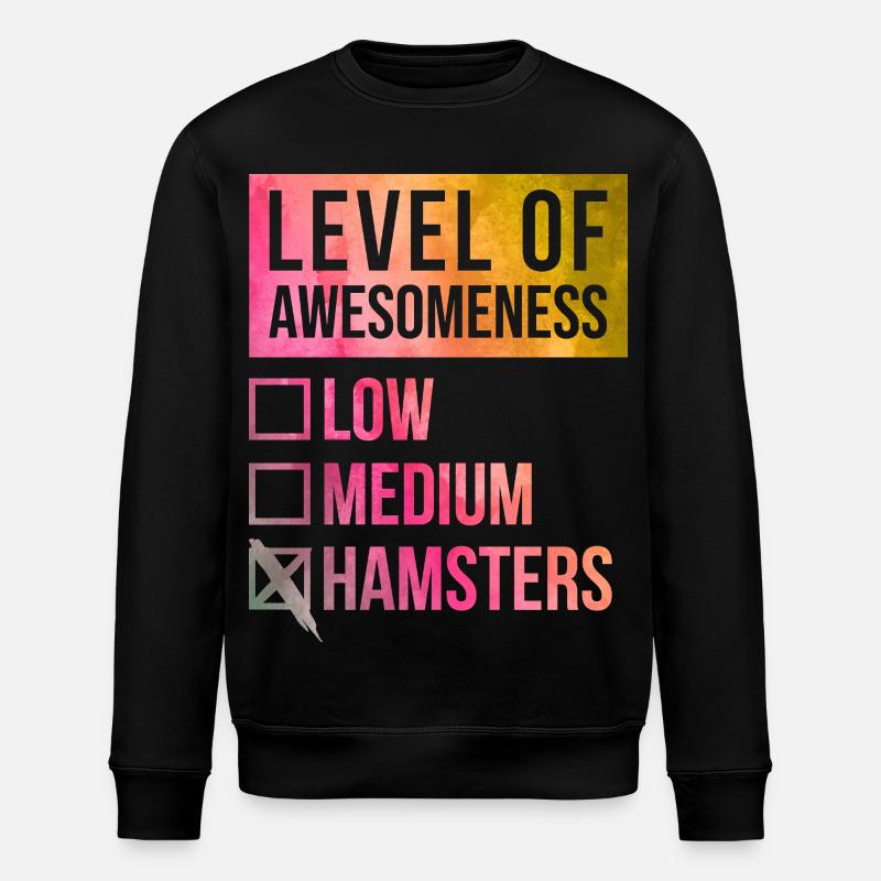 hamster - Sweat bio ROLLER Stanley/Stella Unisexe - noir