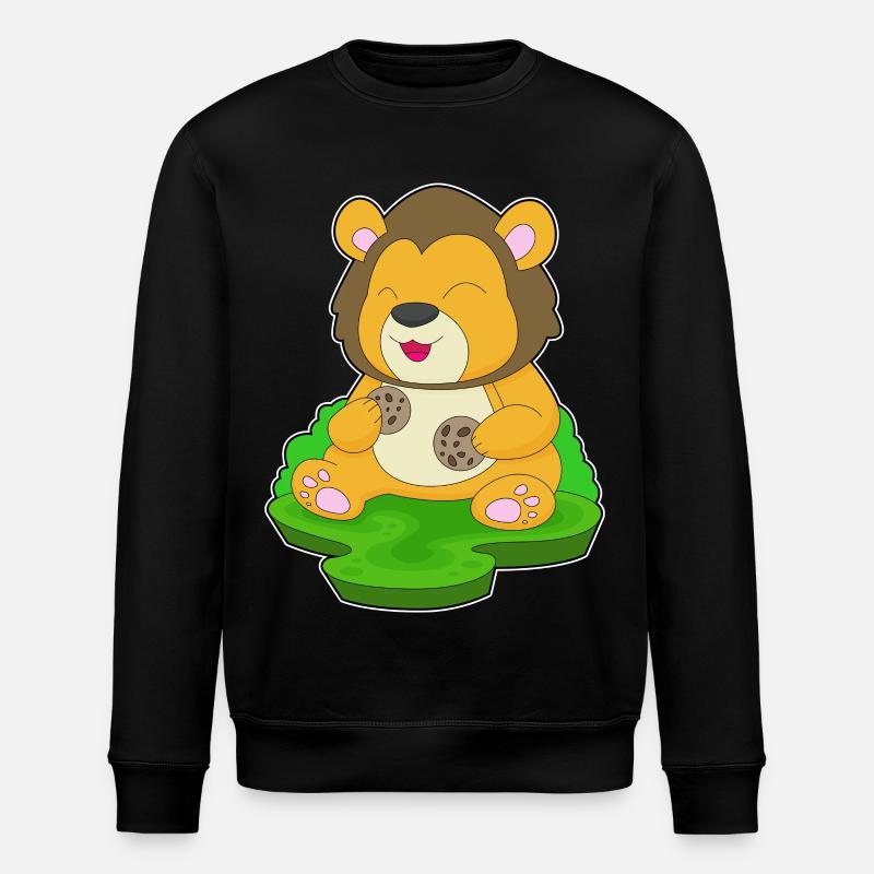 Löwe Cookie - Stanley/Stella Unisex Bio-Sweatshirt ROLLER - Schwarz