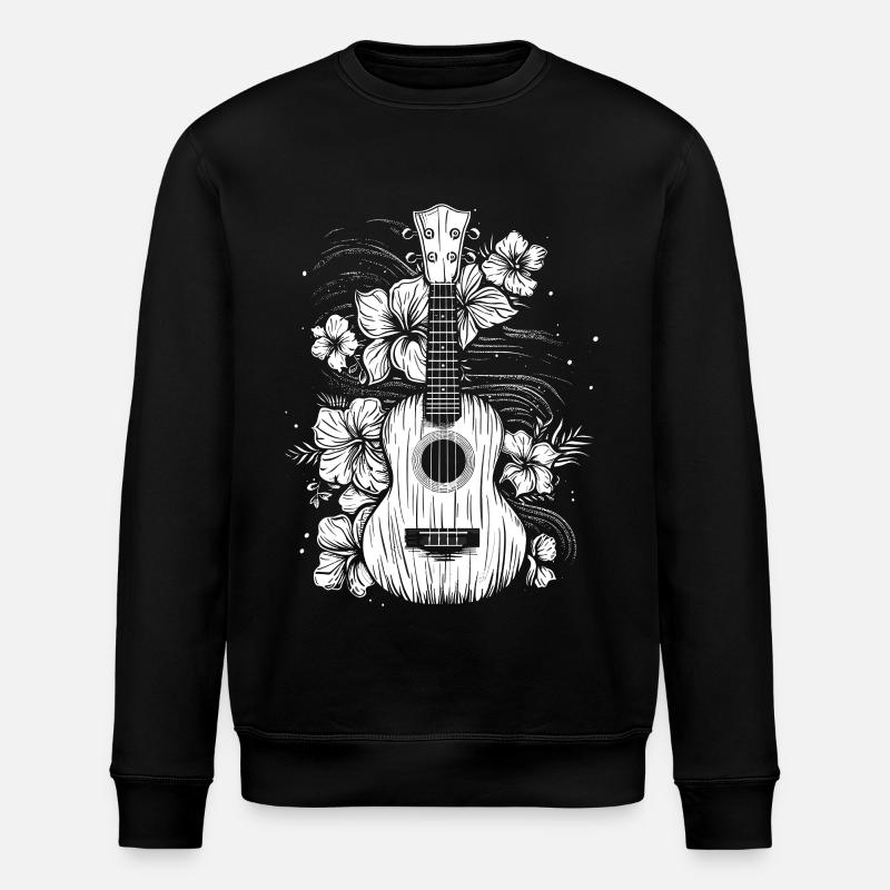 Ukulélé Look Bande Dessinée - Sweat bio ROLLER Stanley/Stella Unisexe - noir