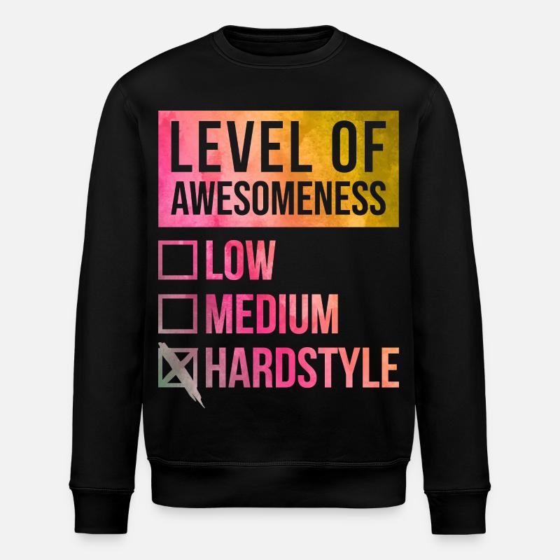 HARDSTYLE - Stanley/Stella Unisex Bio-Sweatshirt ROLLER - Schwarz