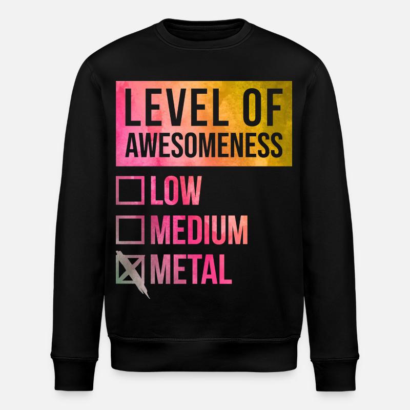 Metall - Stanley/Stella Unisex Bio-Sweatshirt ROLLER - Schwarz