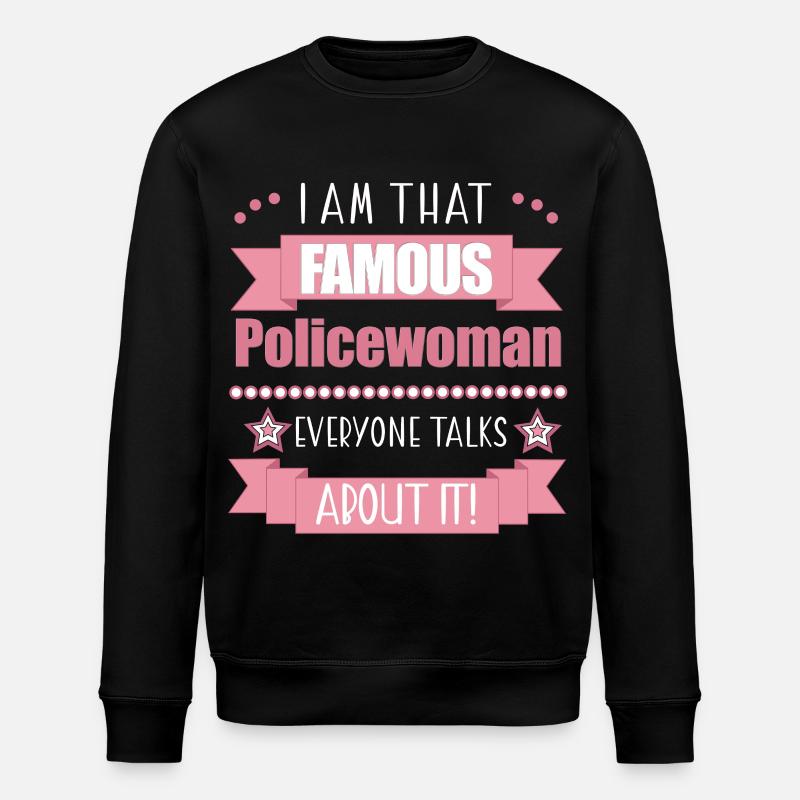 Policier Profession Dames Cadeau - Sweat bio ROLLER Stanley/Stella Unisexe - noir