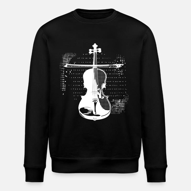Violin player - Stanley/Stella ROLLER Unisex Organic Sweatshirt - black