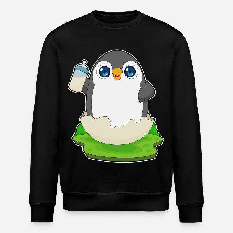 Penguin Biberon Lait - Sweat bio ROLLER Stanley/Stella Unisexe - noir