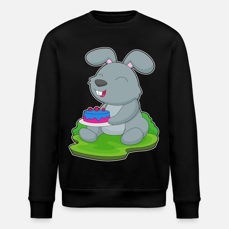 Bunny Cake - Stanley/Stella ROLLER Unisex Organic Sweatshirt - black