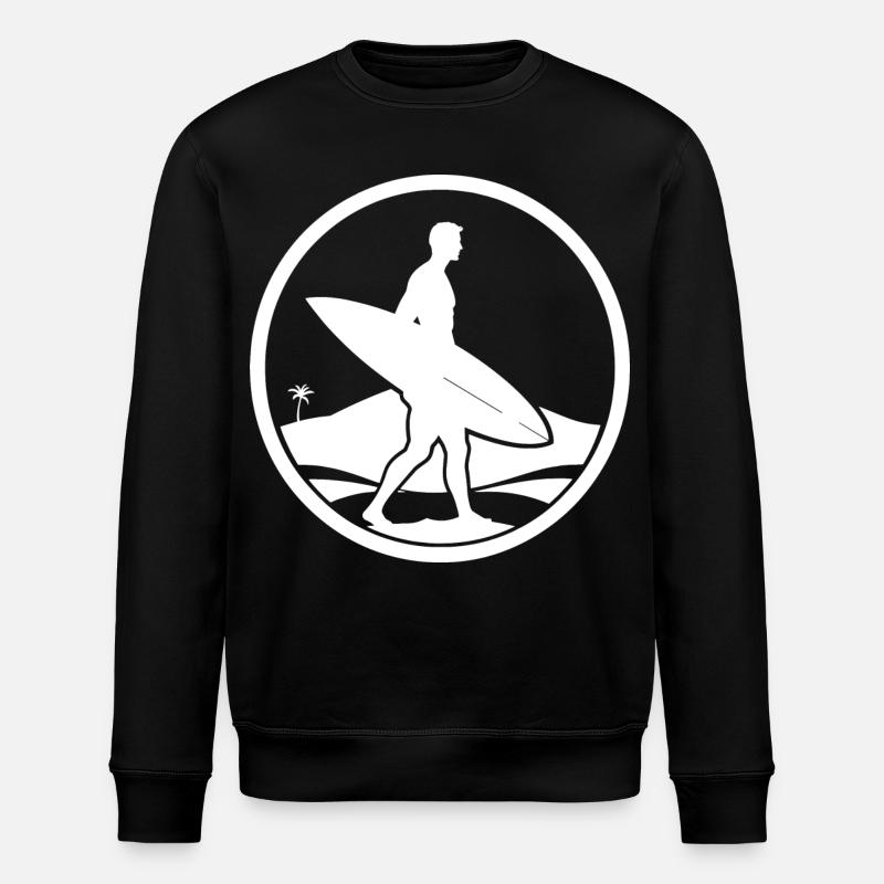 Surfer Logo - Stanley/Stella Unisex Bio-Sweatshirt ROLLER - Schwarz