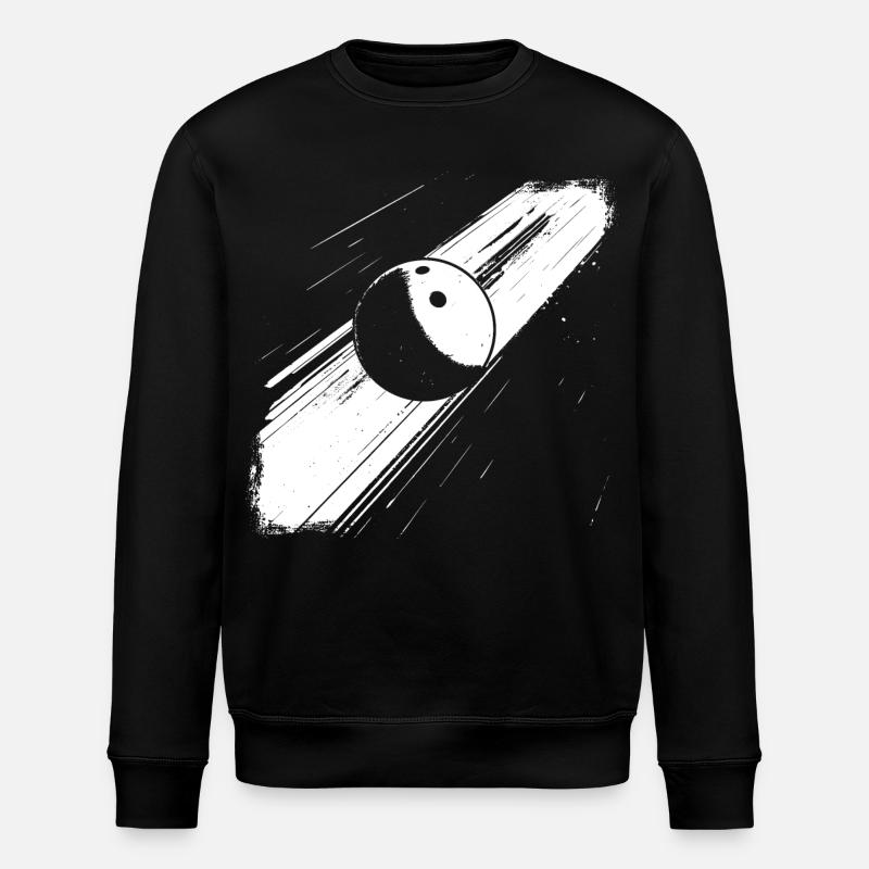 Bowling ball - Stanley/Stella ROLLER Unisex Organic Sweatshirt - black