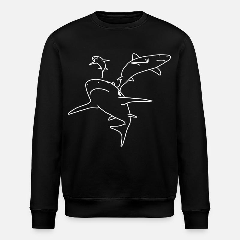 Haie - Stanley/Stella Unisex Bio-Sweatshirt ROLLER - Schwarz