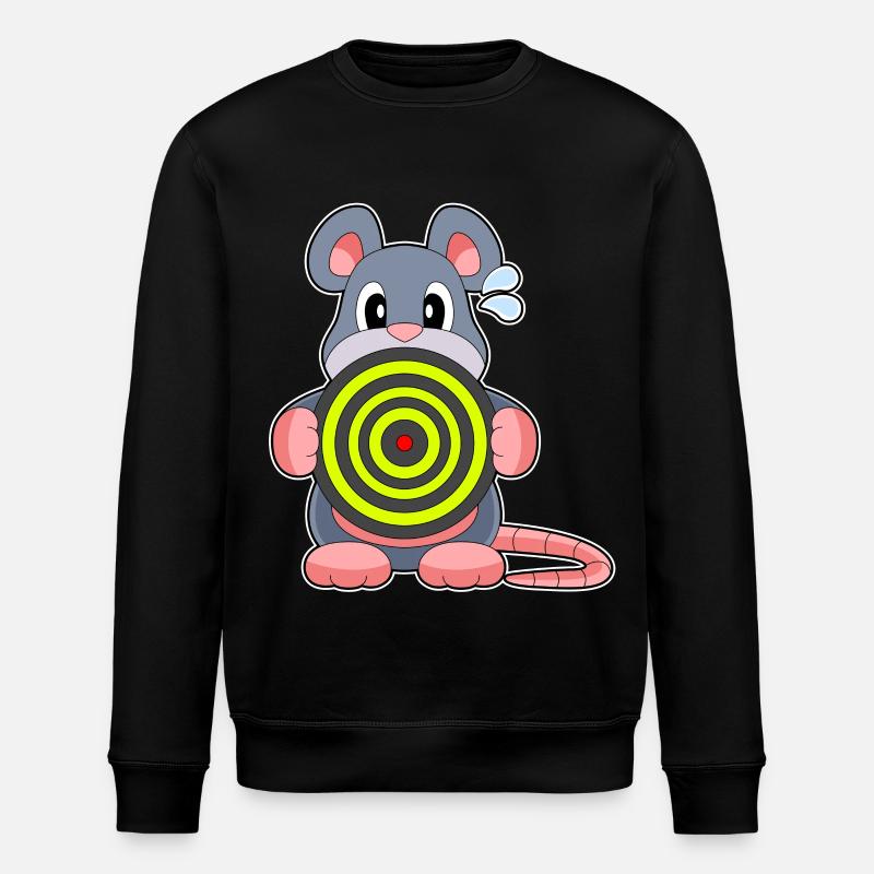 Maus Dart Dartpfeil - Stanley/Stella Unisex Bio-Sweatshirt ROLLER - Schwarz