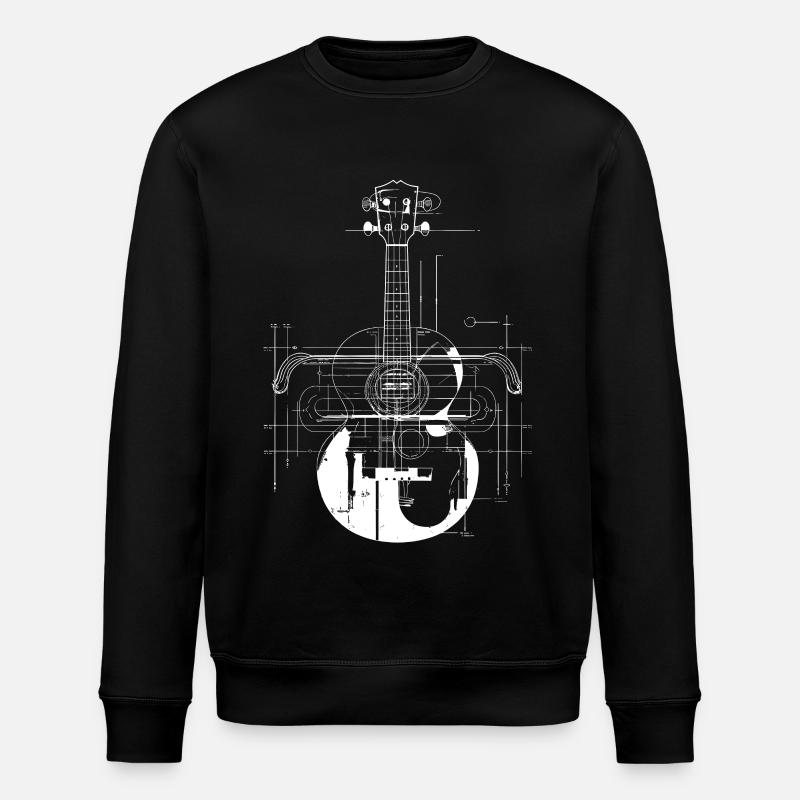 Dessin de ukulélé - Sweat bio ROLLER Stanley/Stella Unisexe - noir