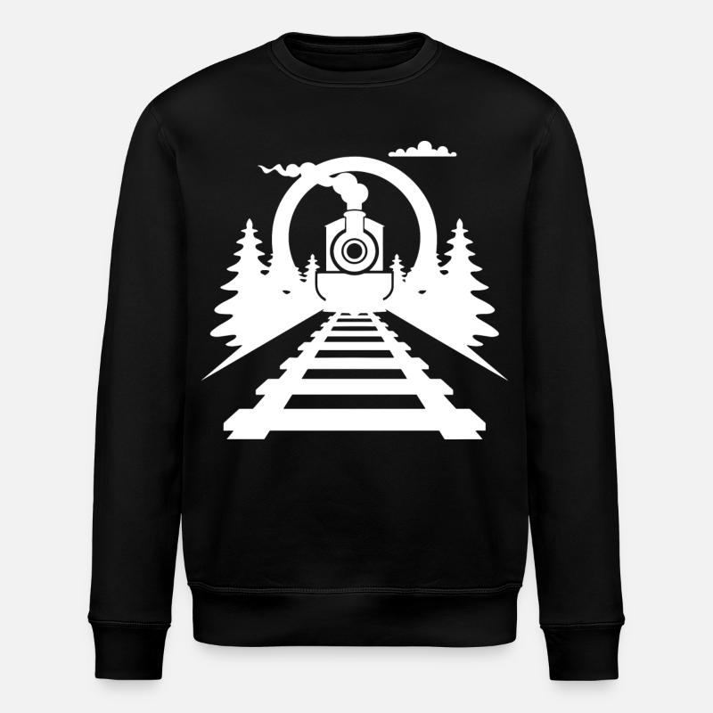 Eisenbahn - Stanley/Stella Unisex Bio-Sweatshirt ROLLER - Schwarz