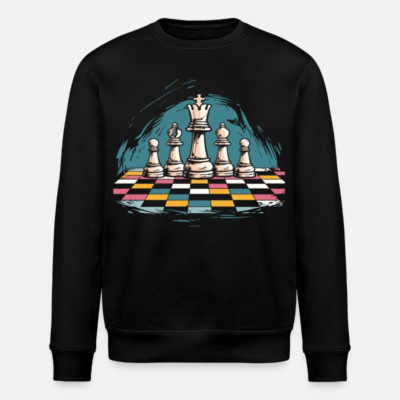 Graphismes d’échecs - Sweat bio ROLLER Stanley/Stella Unisexe - noir