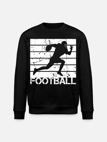 Football player - Stanley/Stella ROLLER Unisex Organic Sweatshirt - black