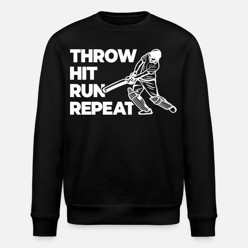 Throwing, hitting, repeating races - Stanley/Stella ROLLER Unisex Organic Sweatshirt - black