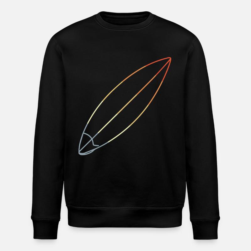Surfbrett - Stanley/Stella Unisex Bio-Sweatshirt ROLLER - Schwarz