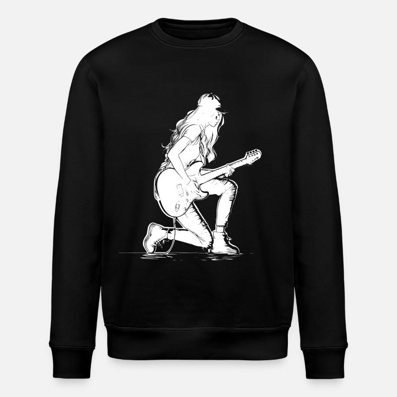 Fille de guitare - Sweat bio ROLLER Stanley/Stella Unisexe - noir