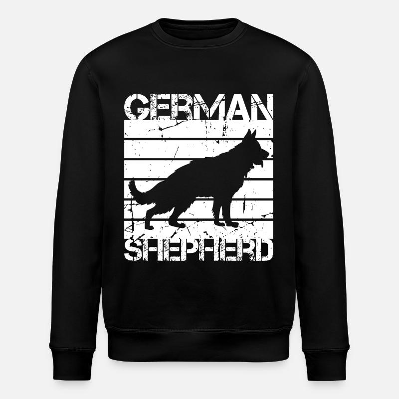 German Shepherd - Stanley/Stella ROLLER Unisex Organic Sweatshirt - black