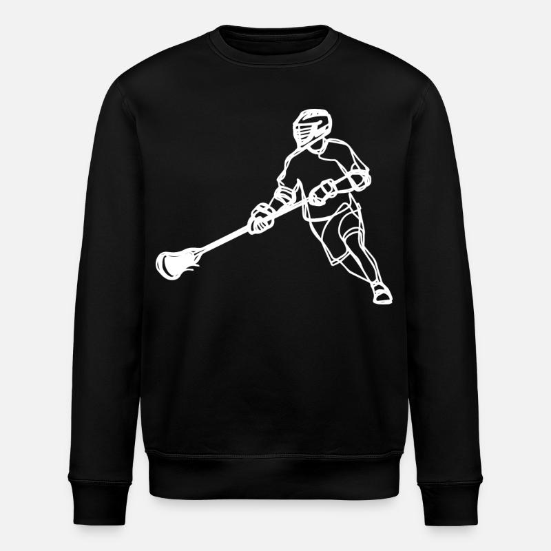 Lacrosse Spieler - Stanley/Stella Unisex Bio-Sweatshirt ROLLER - Schwarz