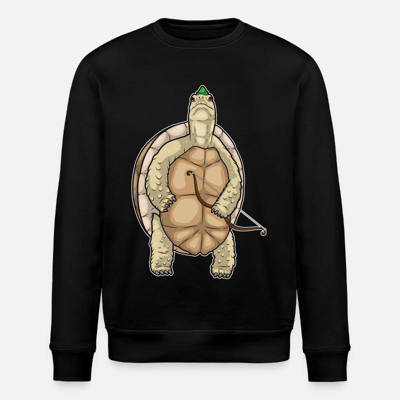 Arc d’archer tortue - Sweat bio ROLLER Stanley/Stella Unisexe - noir